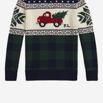 Maglia in cotone con furgone a intarsi 322981051 001 POLO RALPH LAUREN KIDS 