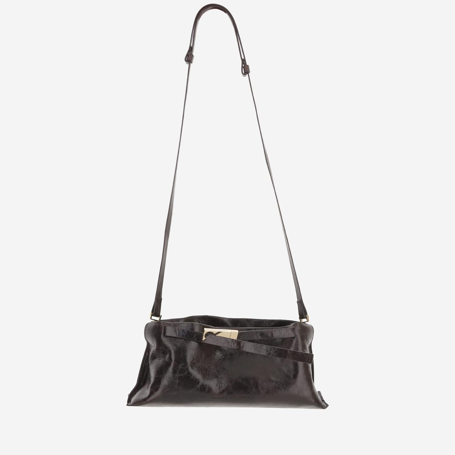 BORSA LAUREN IN PELLE LUCIDA LAURENBACALL LAMBSKINSAVANA BENEDETTA BRUZZICHES 