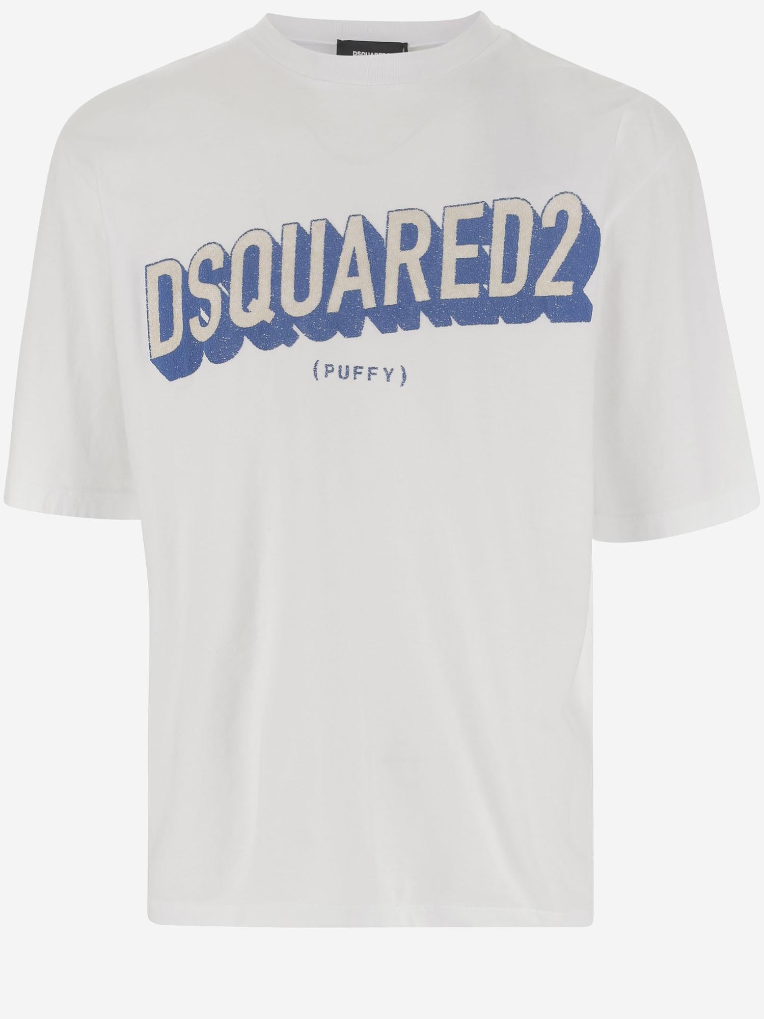 T-SHIRT IN COTONE CON LOGO S74GD1445 D20020100 DSQUARED2 
