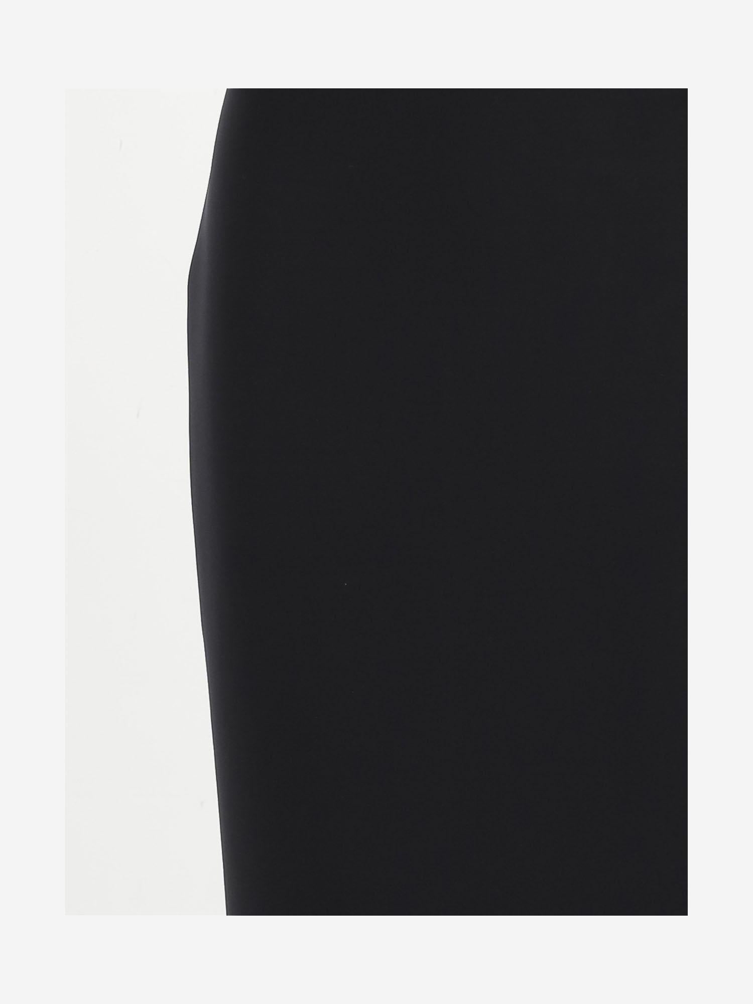 GONNA IN NYLON STRETCH CON LOGO 8H0000189A8K 999 MONCLER 