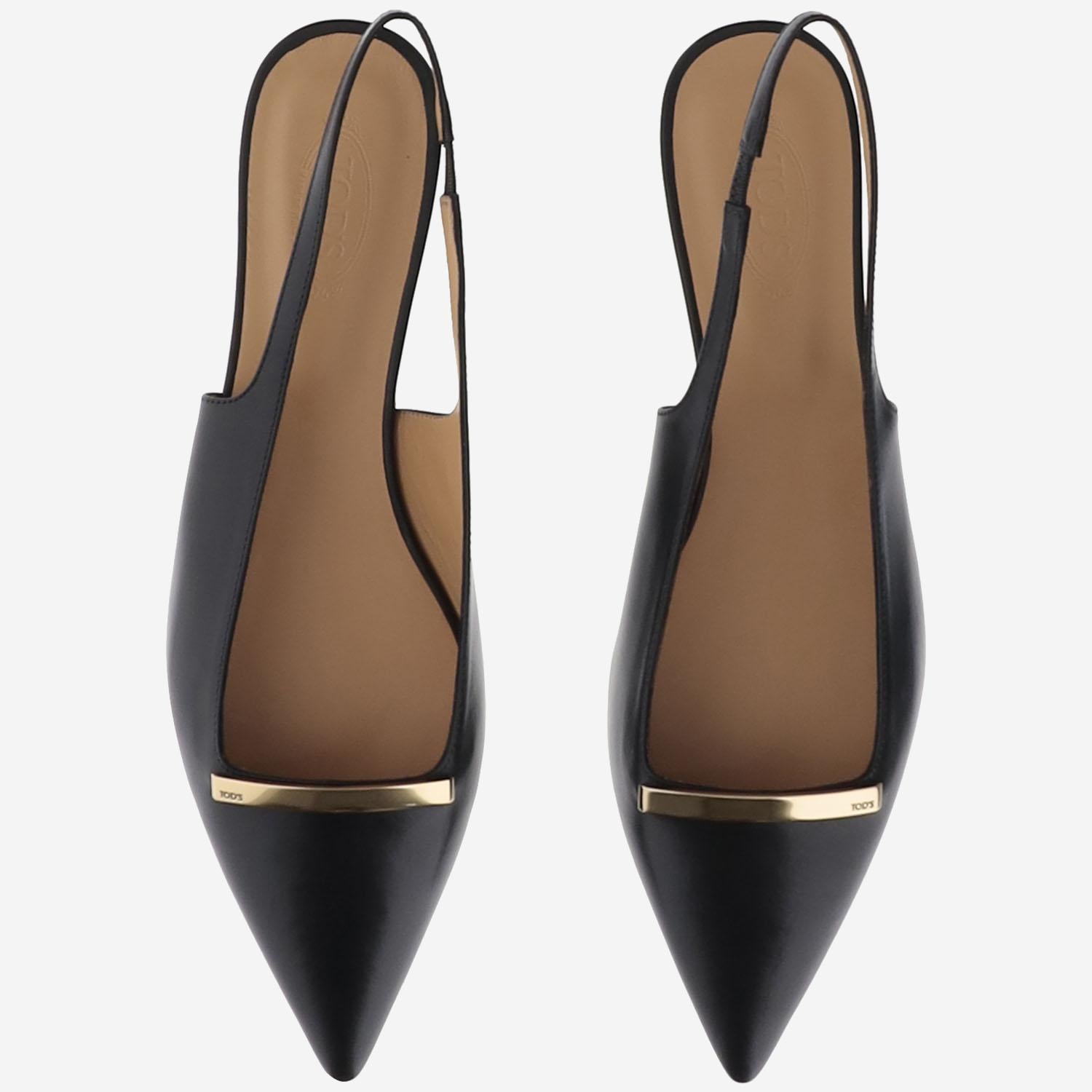 Ballerine Slingback in Pelle XXW10K0JL80BSS B999 TODS 