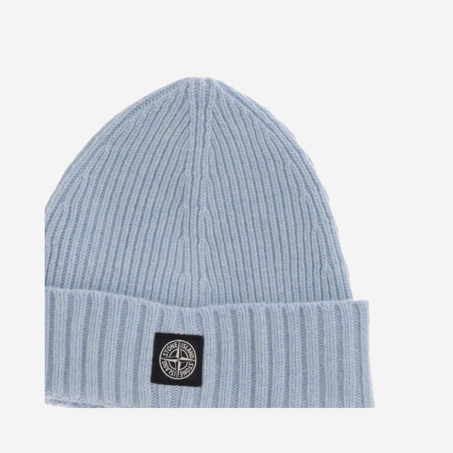 BEANIE IN MISTO LANA CON LOGO N100003 S00M3V004A STONE ISLAND KIDS 