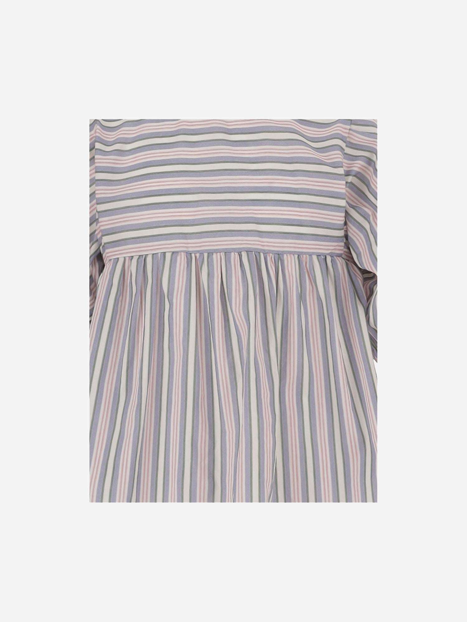 Abito in cotone stretch a righe 01618133 361 BABE & TESS KIDS 