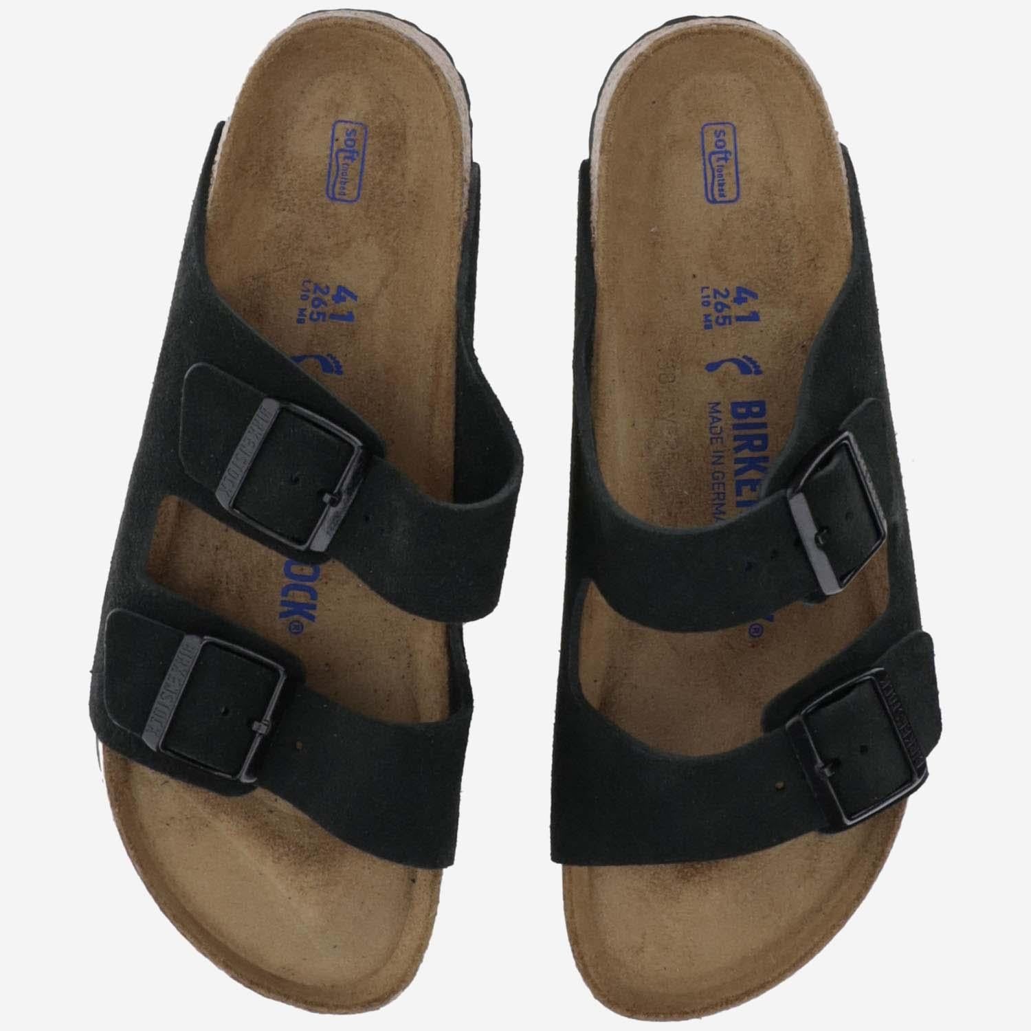 SANDALI ARIZONA IN SUEDE 951323 BLACK BIRKENSTOCK 