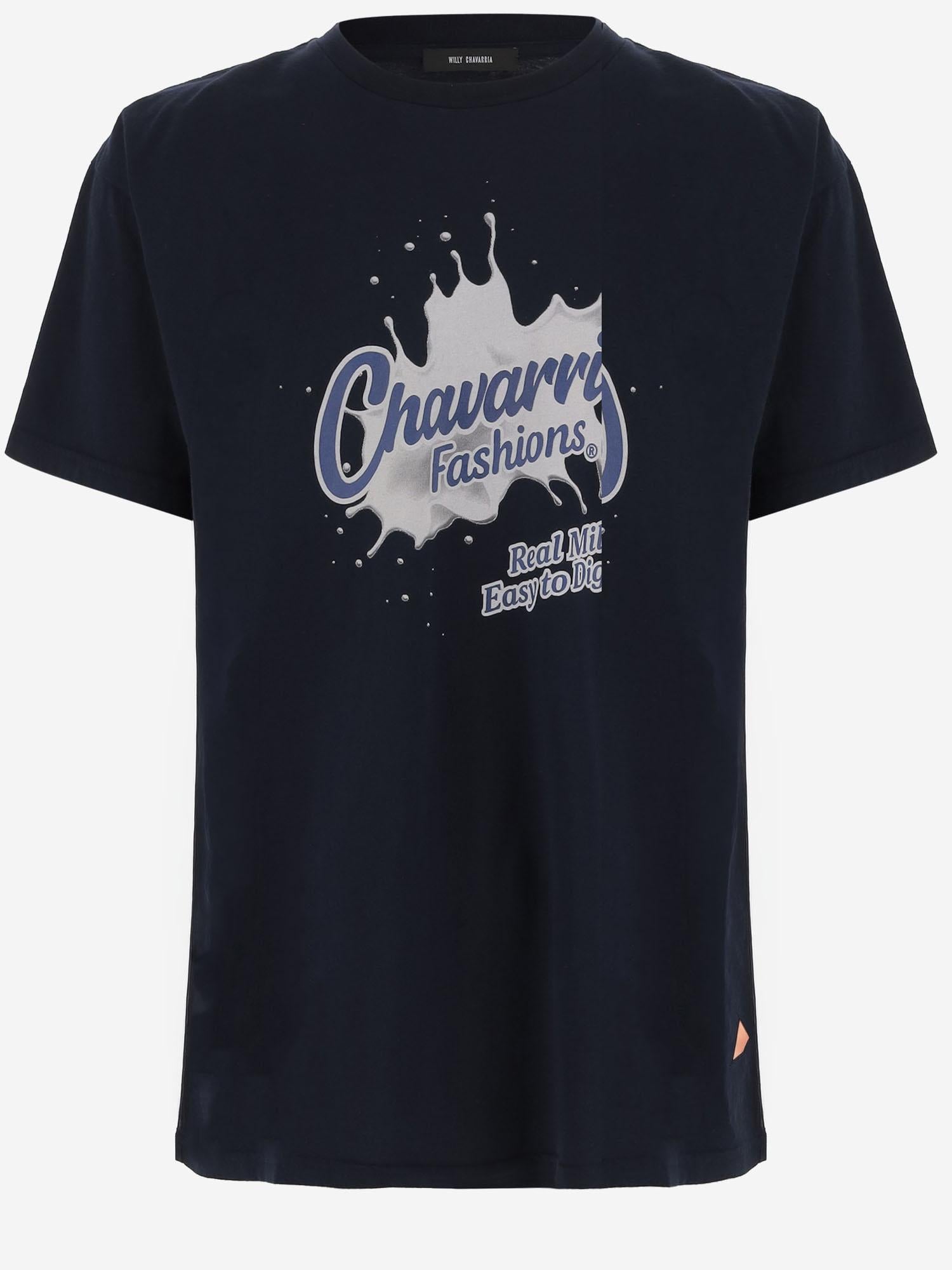 T-SHIRT IN COTONE CON STAMPA WCJSY0203 014 WILLY CHAVARRIA 