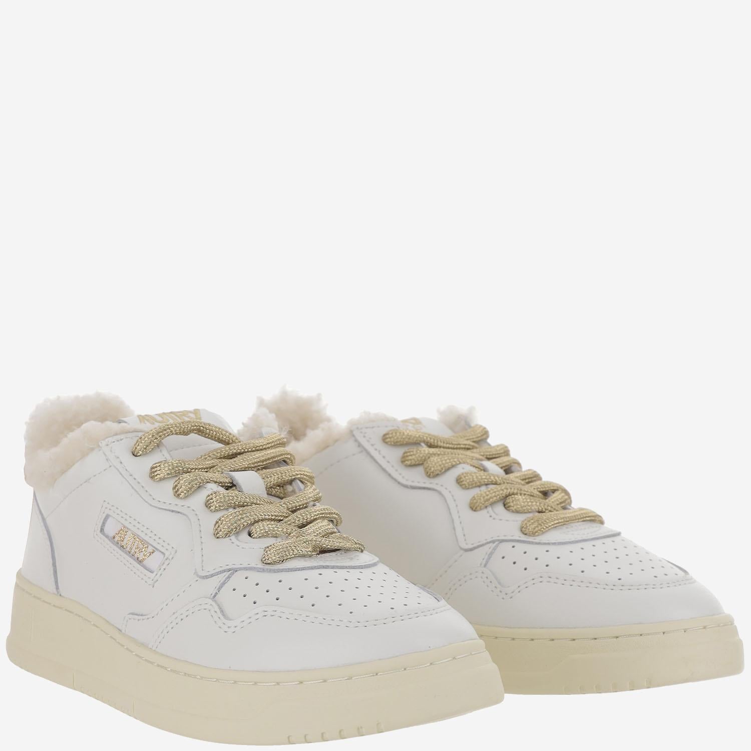 SNEAKERS LOW MEDALIST IN PELLE AULWWX01 WHTWHT AUTRY 
