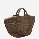 BORSA TOTE SOMA IN RAFIA E COTONE SOMA DARKTEA IBELIV 