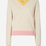 Maglione in cotone e seta stretch con motivo FF FZXE95 AW4SF0WC4 FENDI 