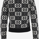 MAGLIA LOVE BIRDS IN MISTO VISCOSA 106041 A2YDZZ2 PINKO 