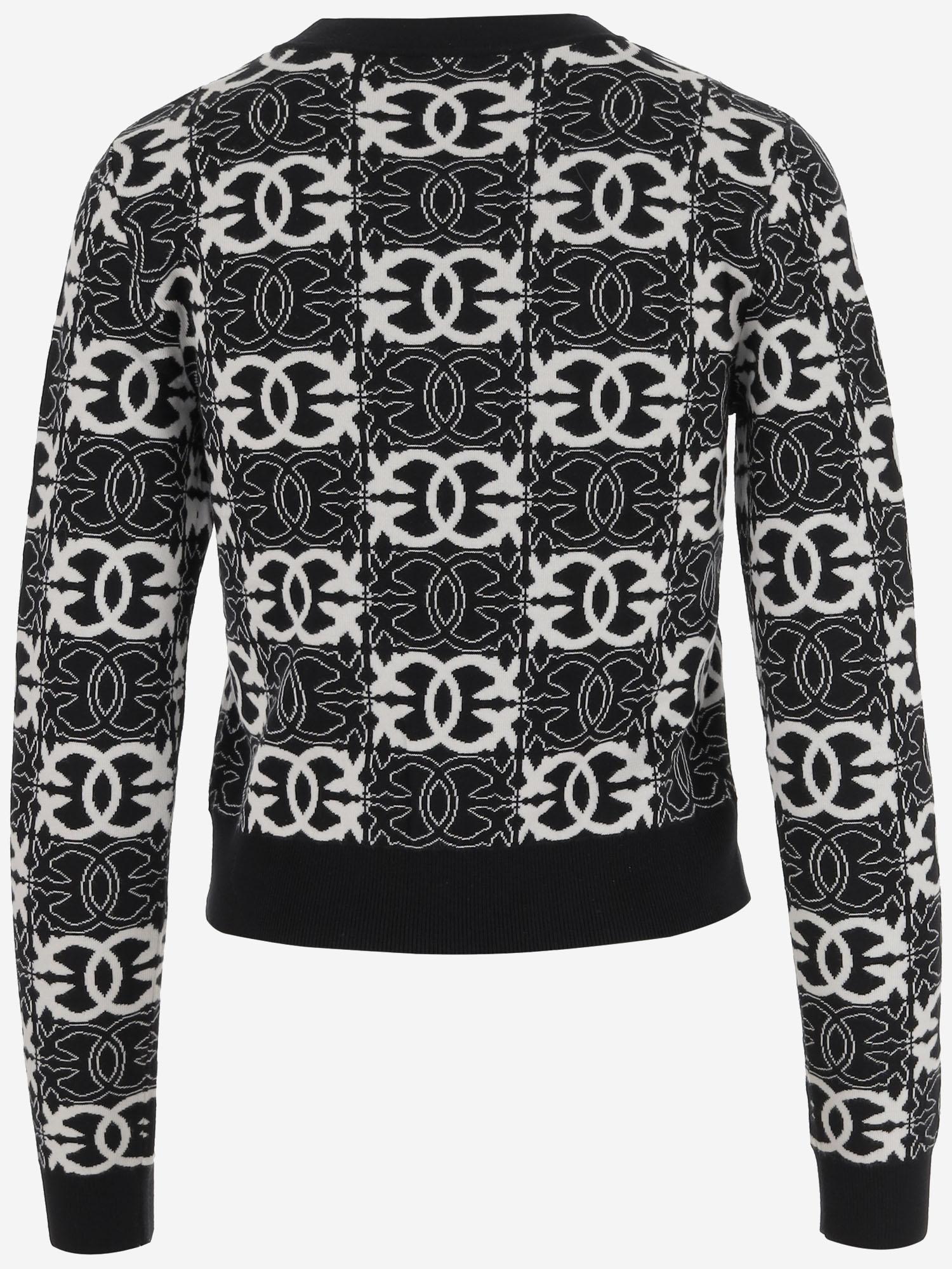 MAGLIA LOVE BIRDS IN MISTO VISCOSA 106041 A2YDZZ2 PINKO 
