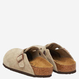 SABOT BOSTON IN PELLE SCAMOSCIATA 1027875 TAUPE BIRKENSTOCK KIDS 