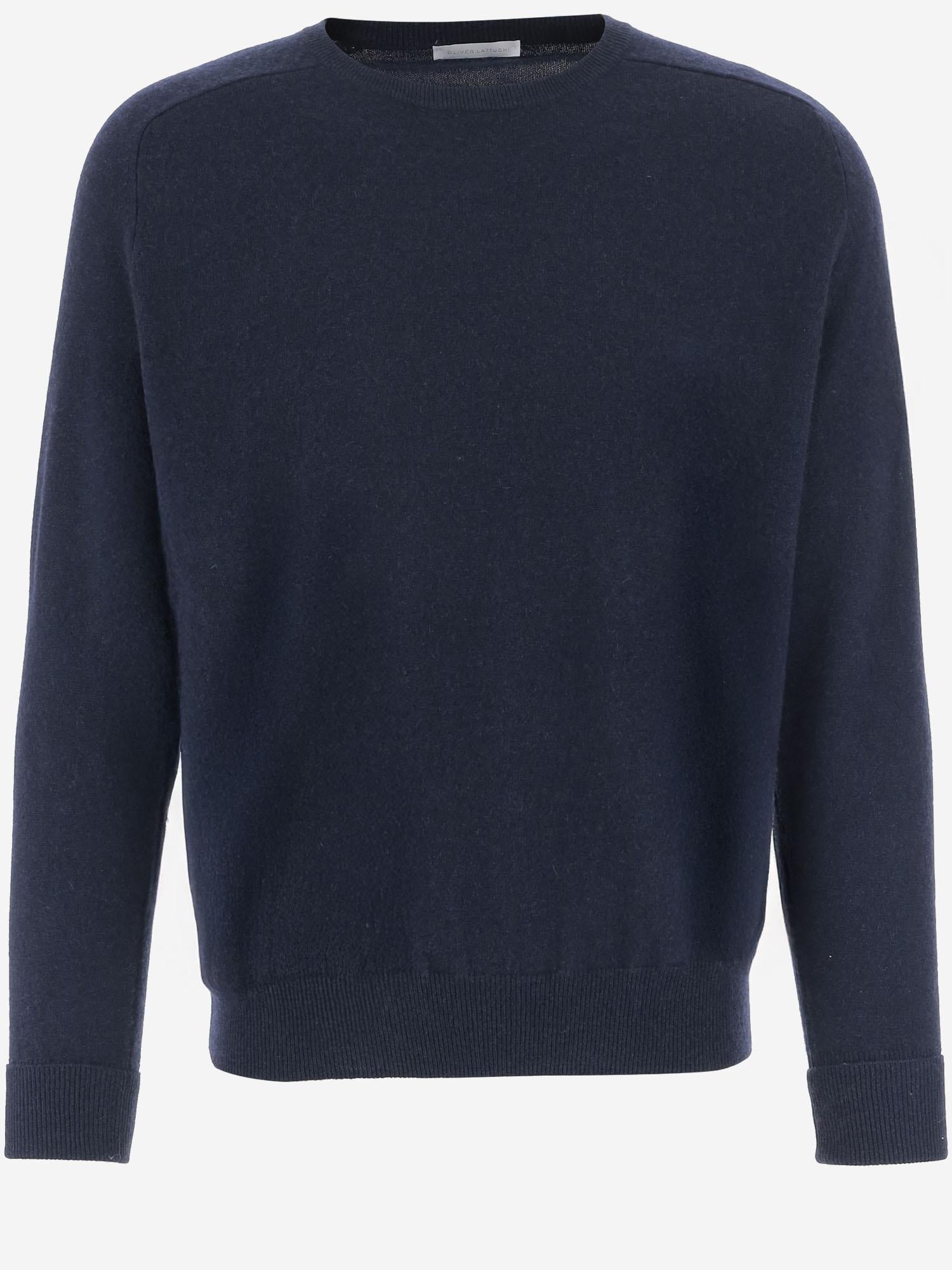 MAGLIONE IN CASHMERE U100WS NEWNAVY OLIVER LATTUGHI 