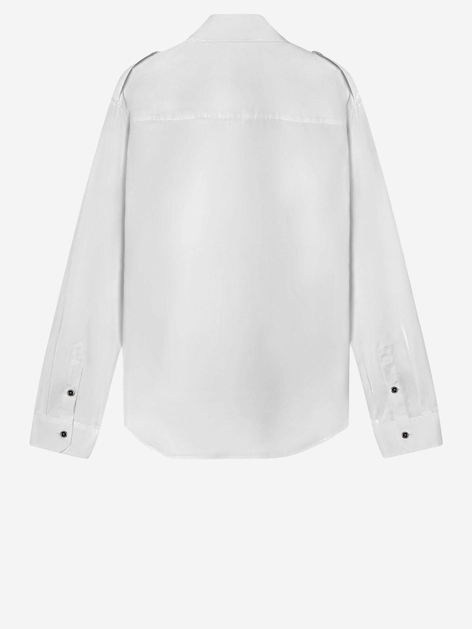 CAMICIA IN  COTONE CON BOTTONI A CONTRASTO 1019892 1A147481W000 VERSACE 