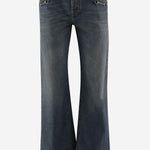 Jeans in denim di cotone con dettaglio morsetto 860844 XDDF04011 GUCCI 