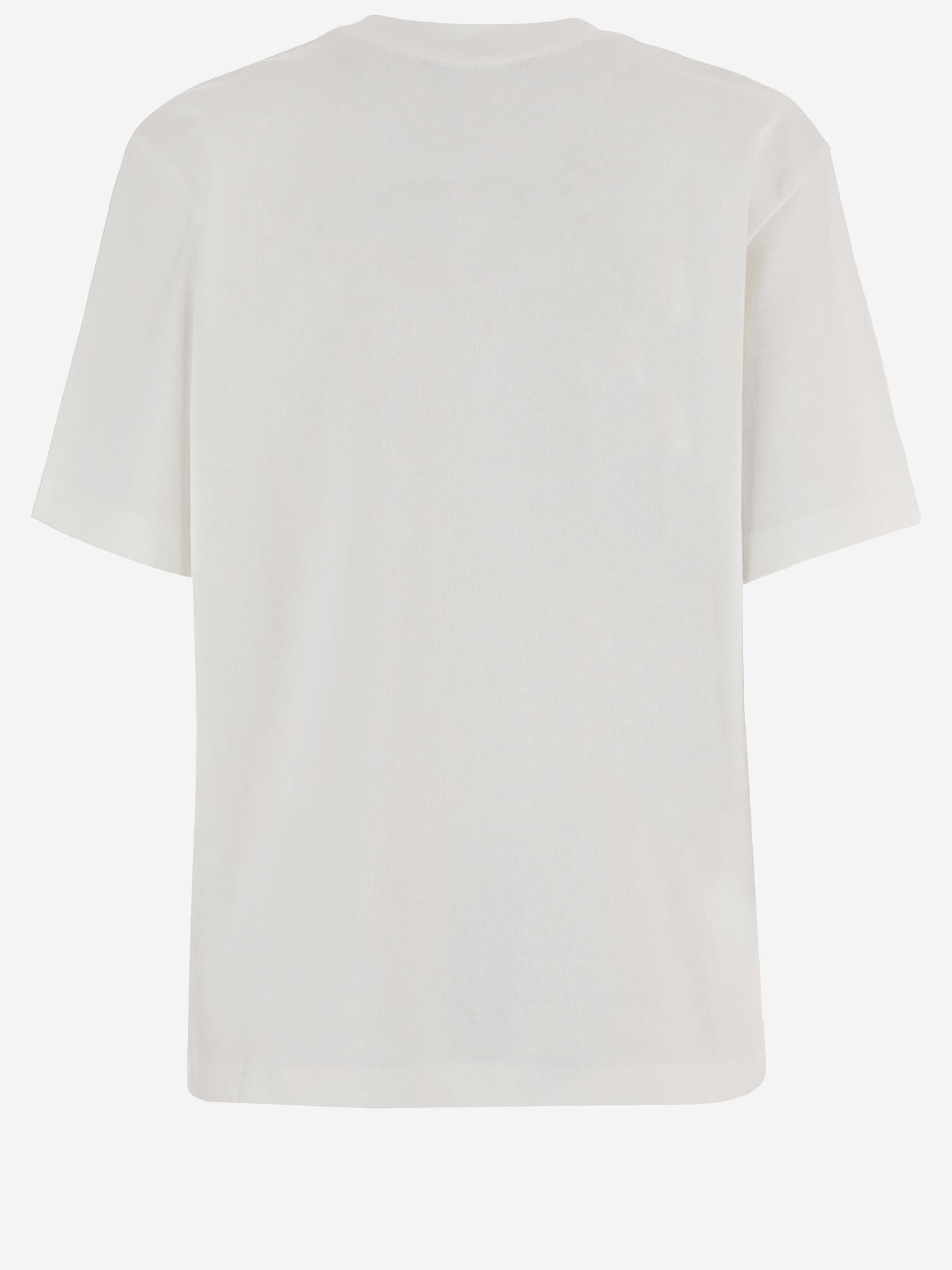 T-SHIRT IN COTONE CON LOGO TSM00643AJ00289 1NJ JACQUEMUS 