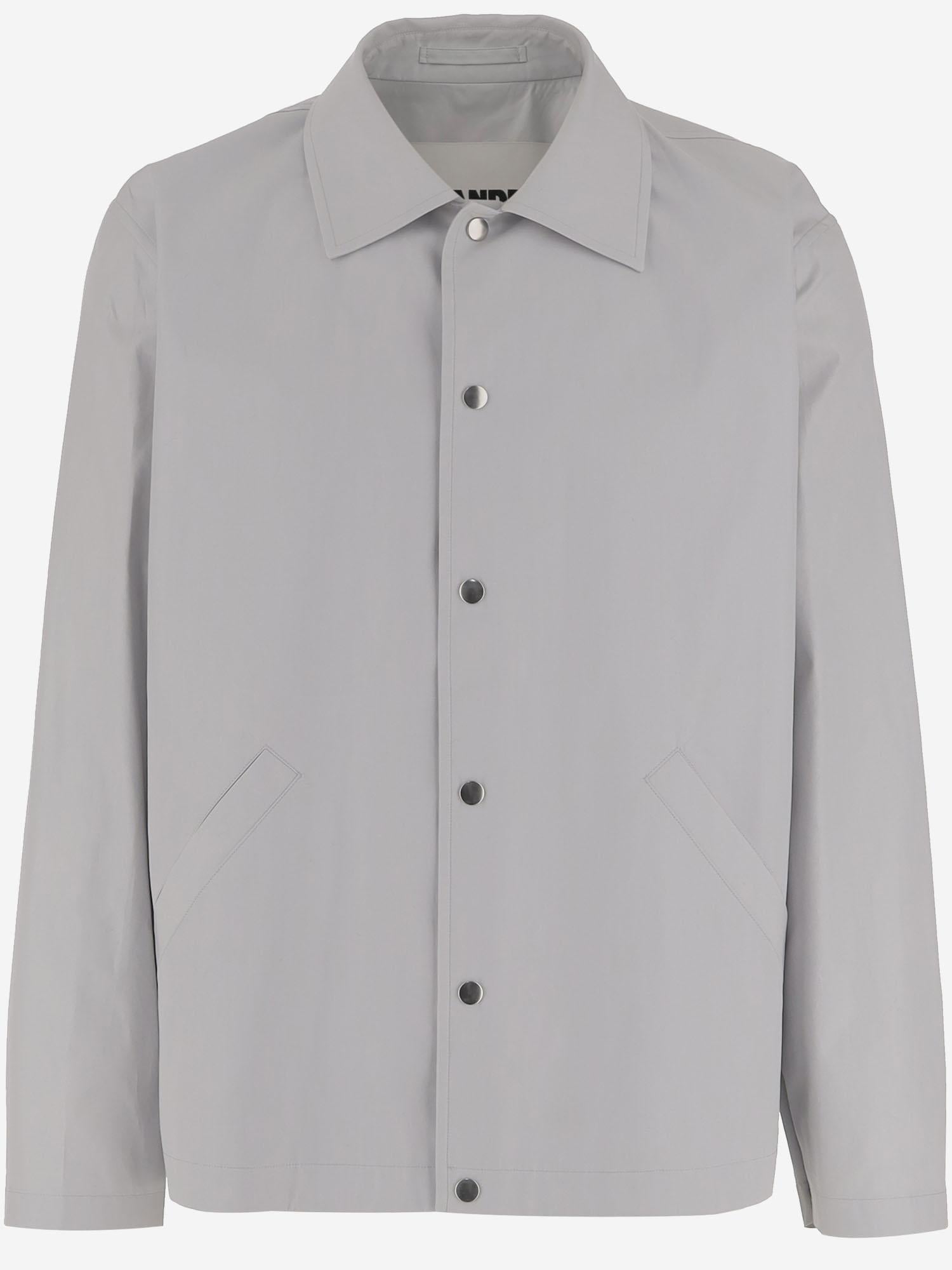 GIACCA IN COTONE CON LOGO J54BN0002 J45306058 JIL SANDER 