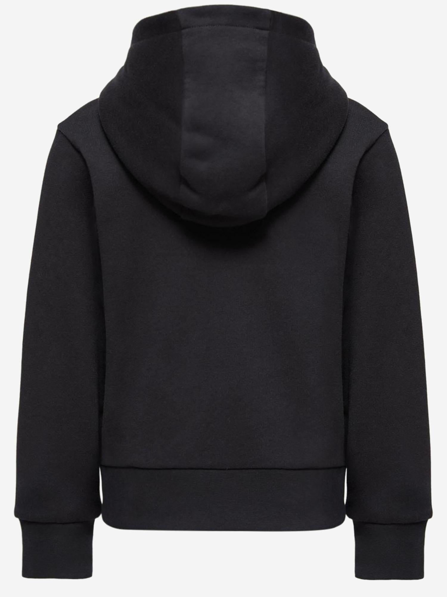 FELPA LOGATA CON CAPPUCCIO IN COTONE 8G0000989AKM 999 MONCLER ENFANTS 