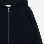 FELPA IN COTONE STRETCH CON ZIP 8G0000189AKM 778 MONCLER ENFANTS 