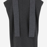 TOP IN CASHMERE CON SCIARPA AL COLLO 6252K21145 FLANNEL CARVEN 