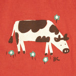 T-SHIRT CORTA IN COTONE CON LOGO B126AC024 RED BOBO CHOSES KIDS 