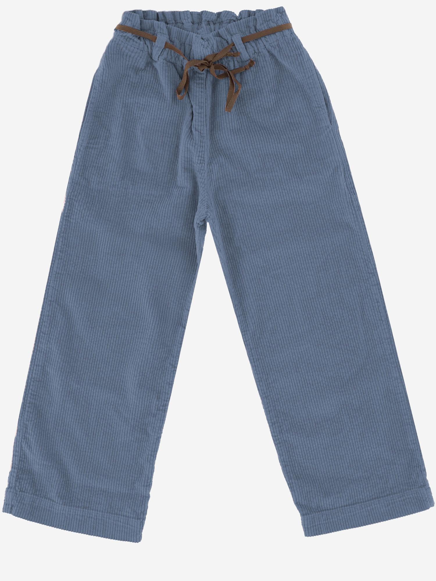 PANTALONI IN VELLUTO DI COTONE STRETCH 04548123 280 BABE & TESS KIDS 