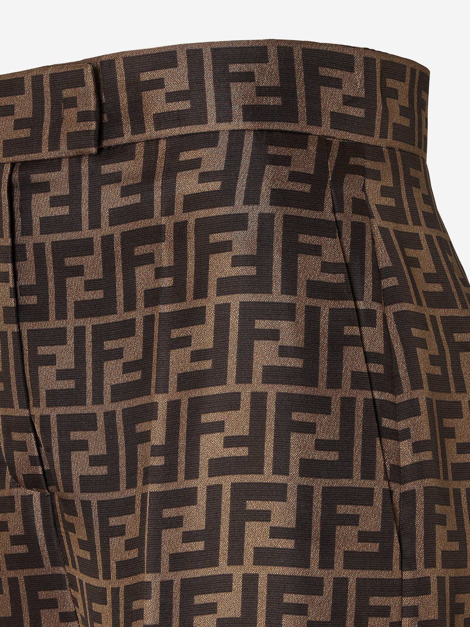 PANTALONI FF IN SETA FR6606 A8G3F118W FENDI 