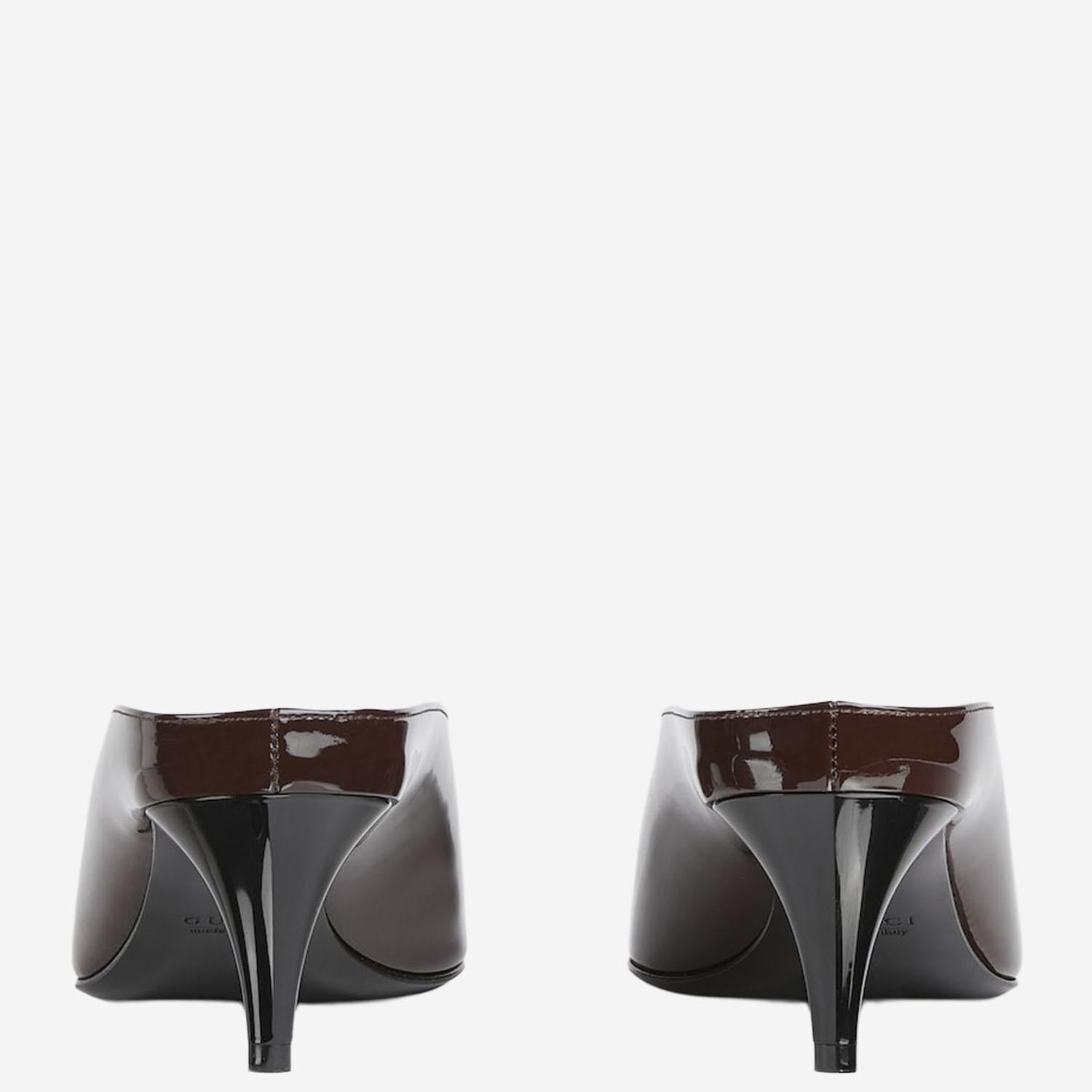 SABOT GUCCI 97 IN PELLE LUCIDA 851087 BNC002270 GUCCI 