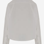 CAMICIA CROPPED IN COTONE FSH770CO0031 168 AMI 