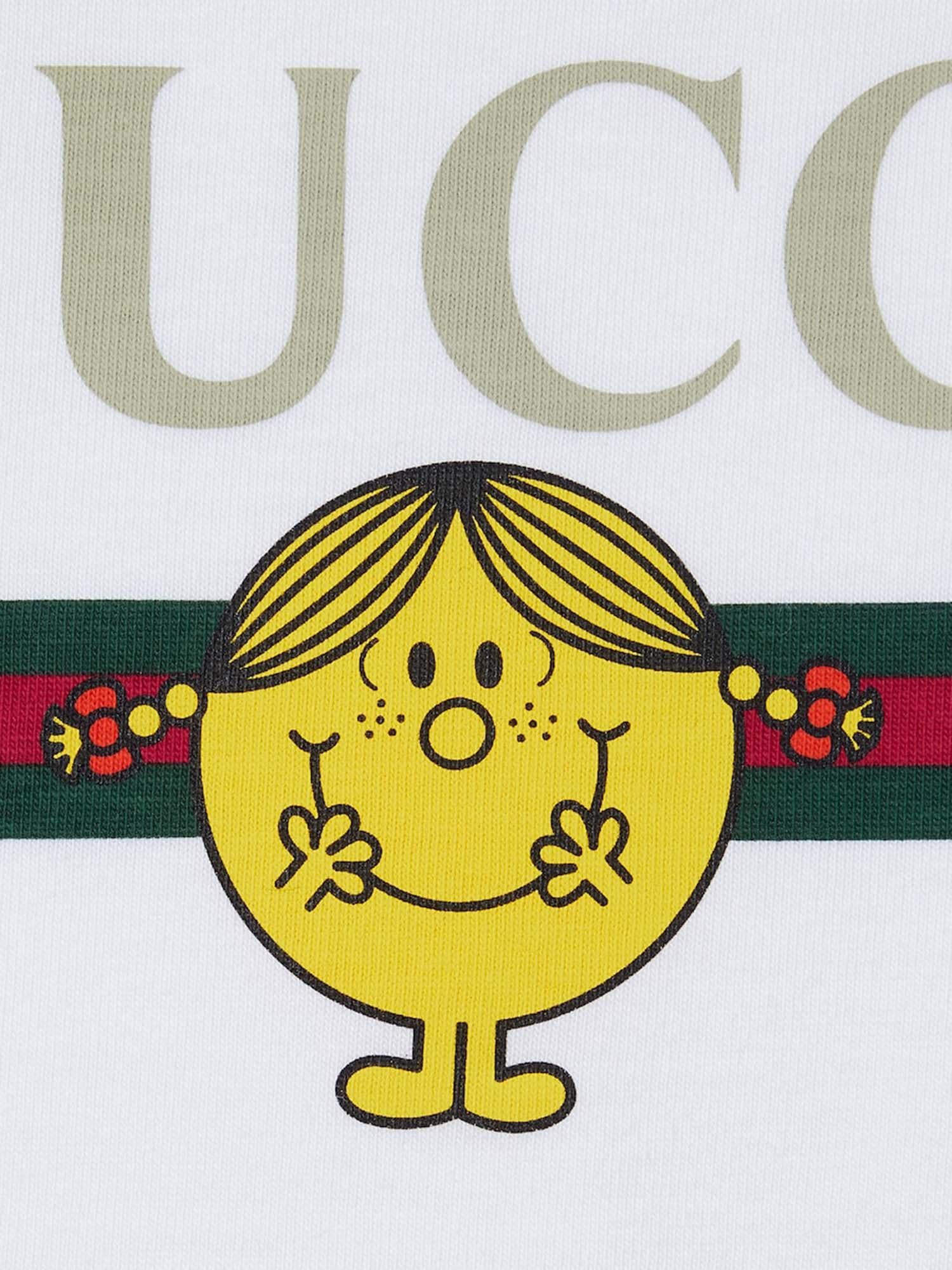 T-SHIRT IN COTONE CON STAMPA 857205 XJHRG9320 GUCCI KIDS 