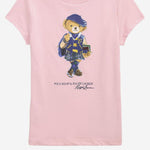 T-shirt in cotone con stampa Polo Bear 312961230 001 POLO RALPH LAUREN KIDS 