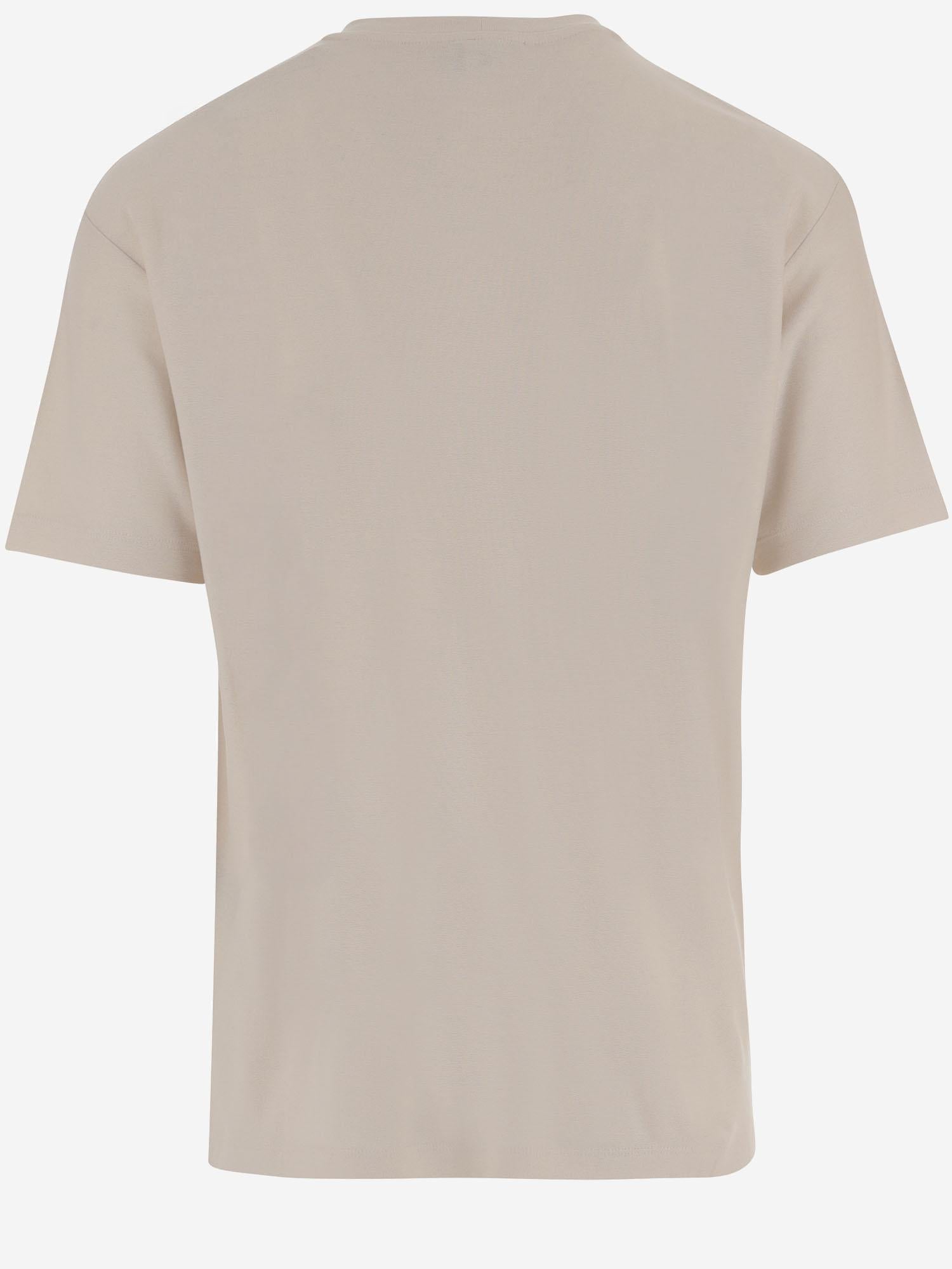 T-SHIRT IN VISCOSA CON STAMPA LOGO GM003034 TE19977F0017 GIORGIO ARMANI 