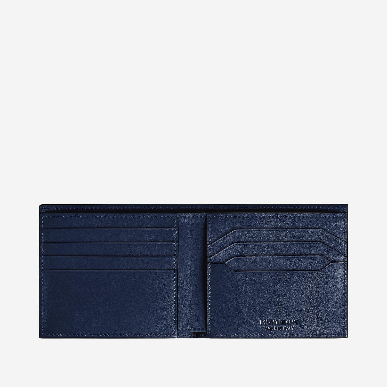 PORTAFOGLIO 8CC IN PELLE MEISTERSTÜCK 221324 BLACK/INK BLUE MONTBLANC 