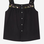 Top Elija con ricami floreali in cotone biologico S06GBLW00002 199A BONPOINT KIDS 