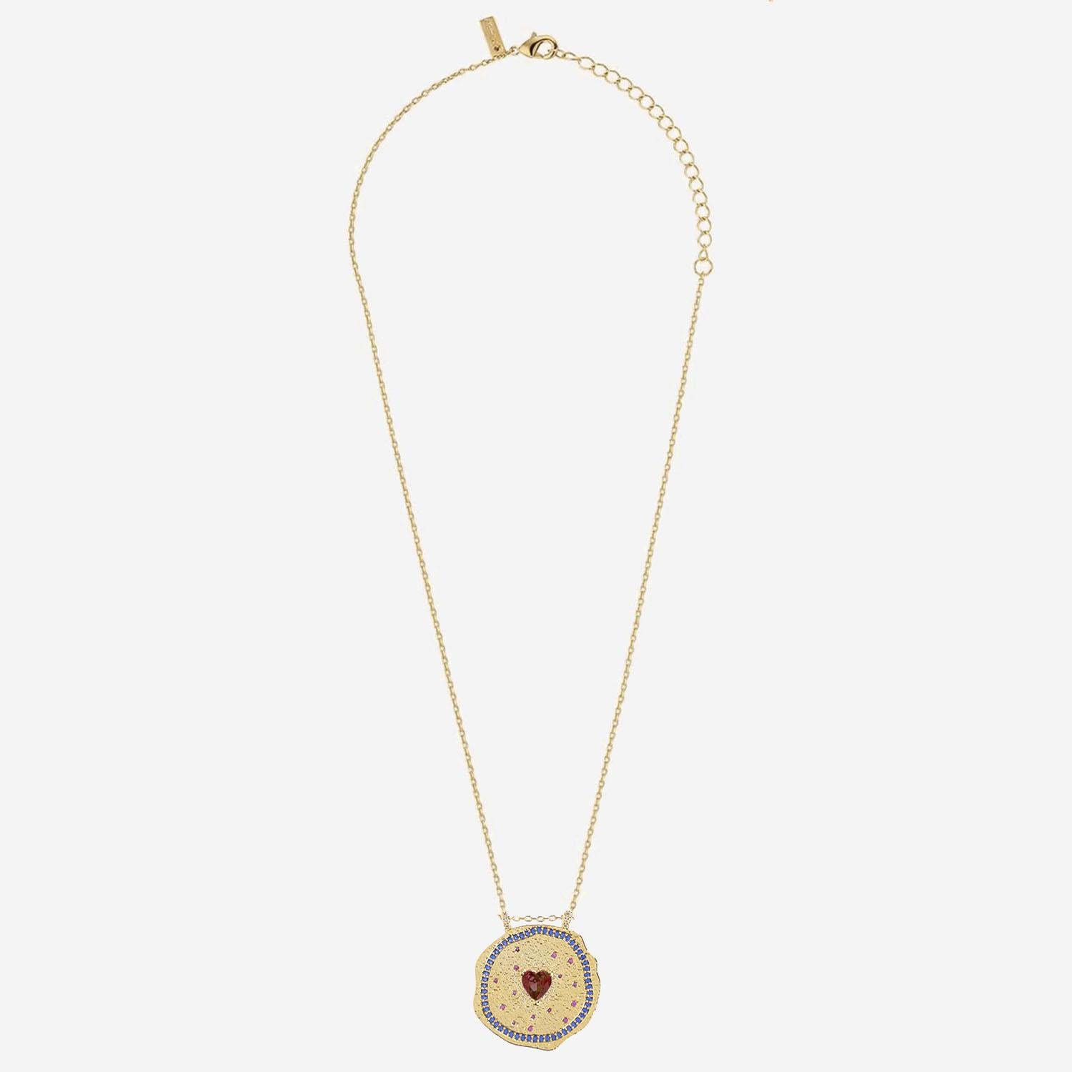 COLLANA RUBY HEART MEDAL CO309 RUBY MYA BAY 
