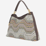 Borsa con motivo chevron MI10100F 124 MISSONI 