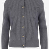 Cardigan in lana a coste 835337 V5L701370 BOTTEGA VENETA 