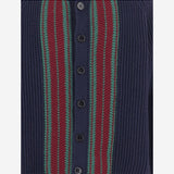 CARDIGAN IN LANA CON BANDE A CONTRASTO 823399 XKEXL4551 GUCCI KIDS 