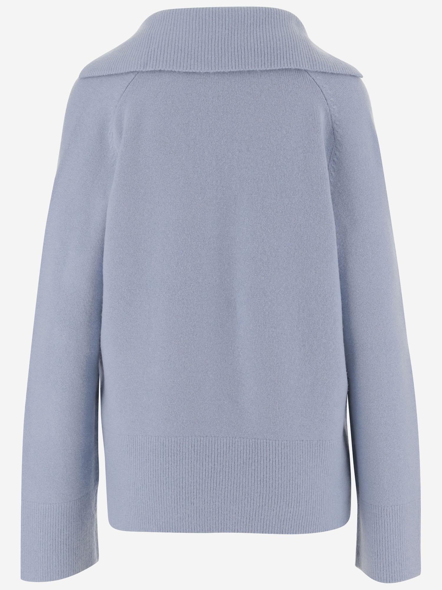 MAGLIONE POLO IN MISTO LANA E CASHMERE STRETCH V167379835 404PAC VINCE 