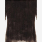 T-SHIRT IN CASHMERE CON EFFETTO SFUMATO D301AE WHITE OLIVER LATTUGHI 
