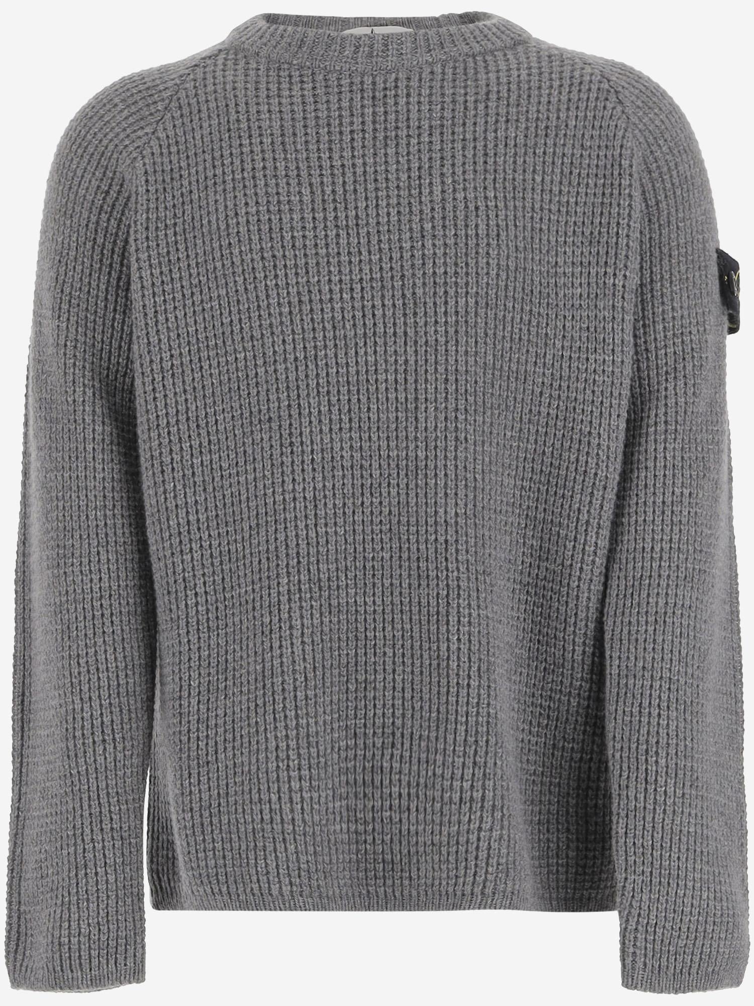 MAGLIONE IN MISTO LANA CON LOGO 5100015 S00M9V0M67 STONE ISLAND KIDS 