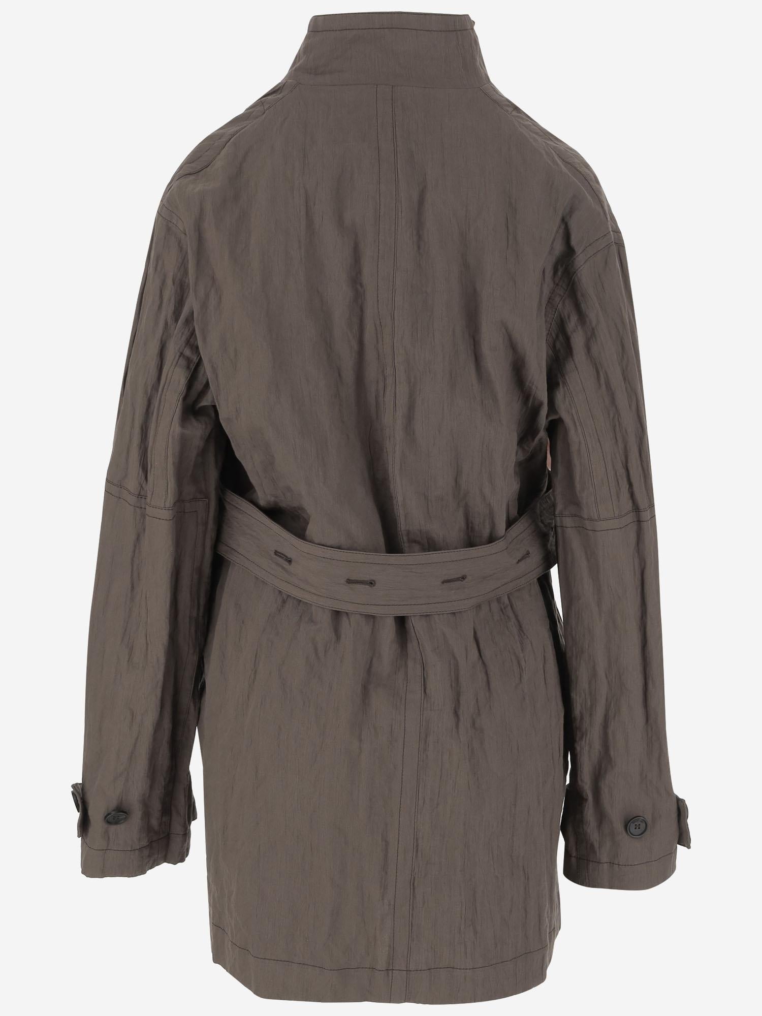 GIACCA EFFETTO INCRESPATO IN COTONE 13G998 CONCRETE SALVATORE FERRAGAMO 