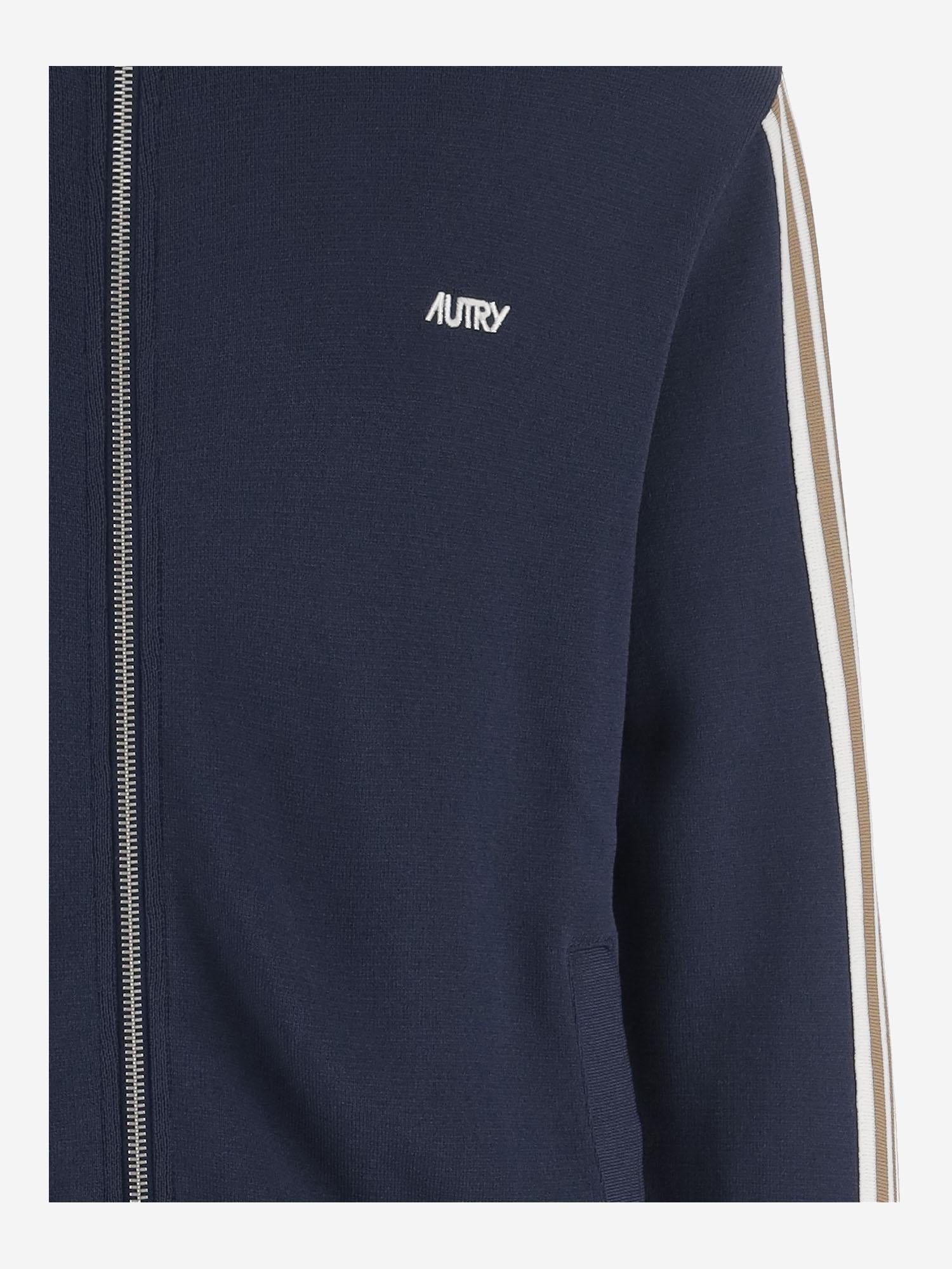 GIACCA IN MISTO VISCOSA CON LOGO JAPMB5KB KNITBLUE AUTRY 