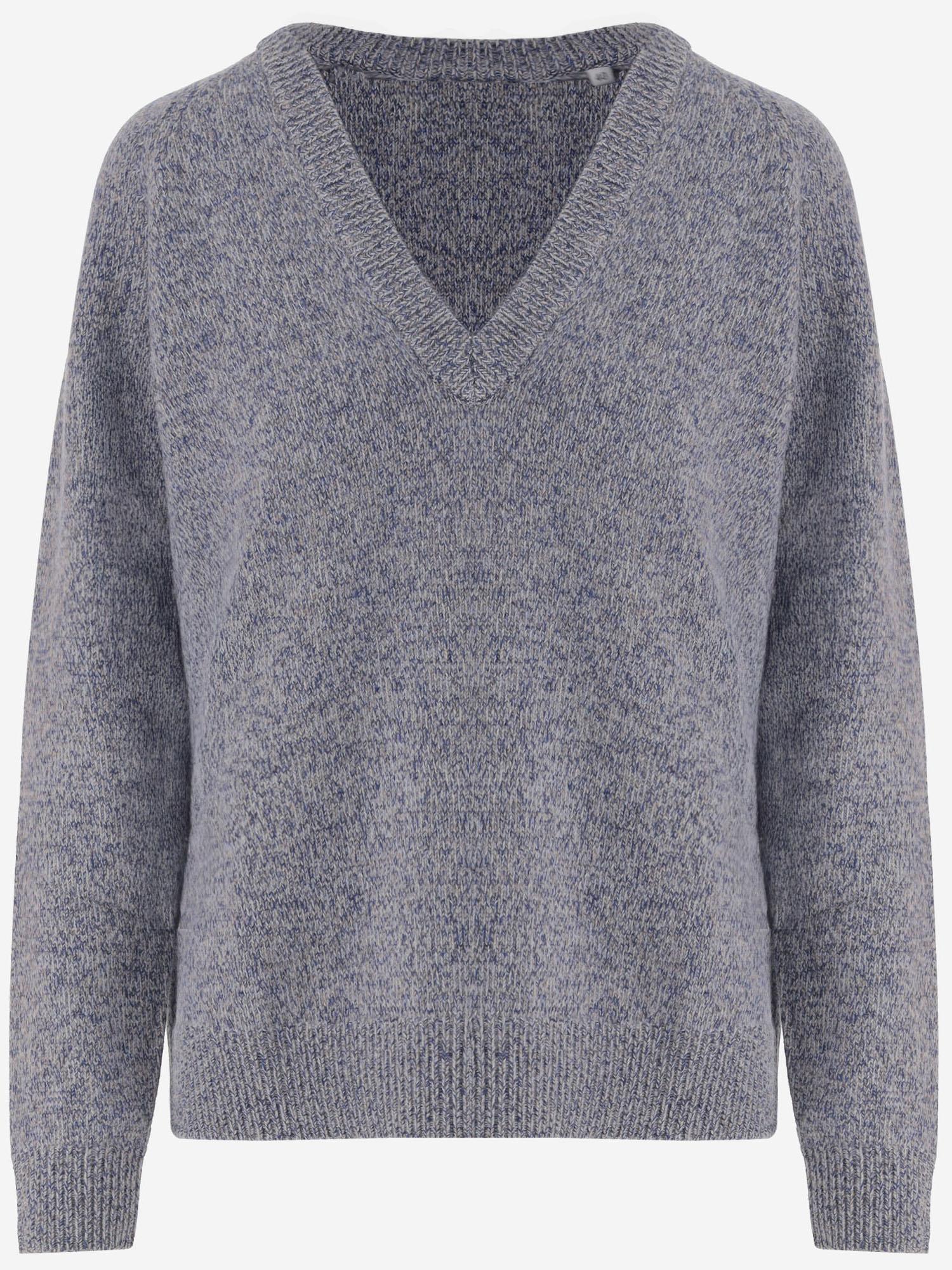 MAGLIONE IN LANA CON SCOLLO A V 3388D690 12096 ASPESI 