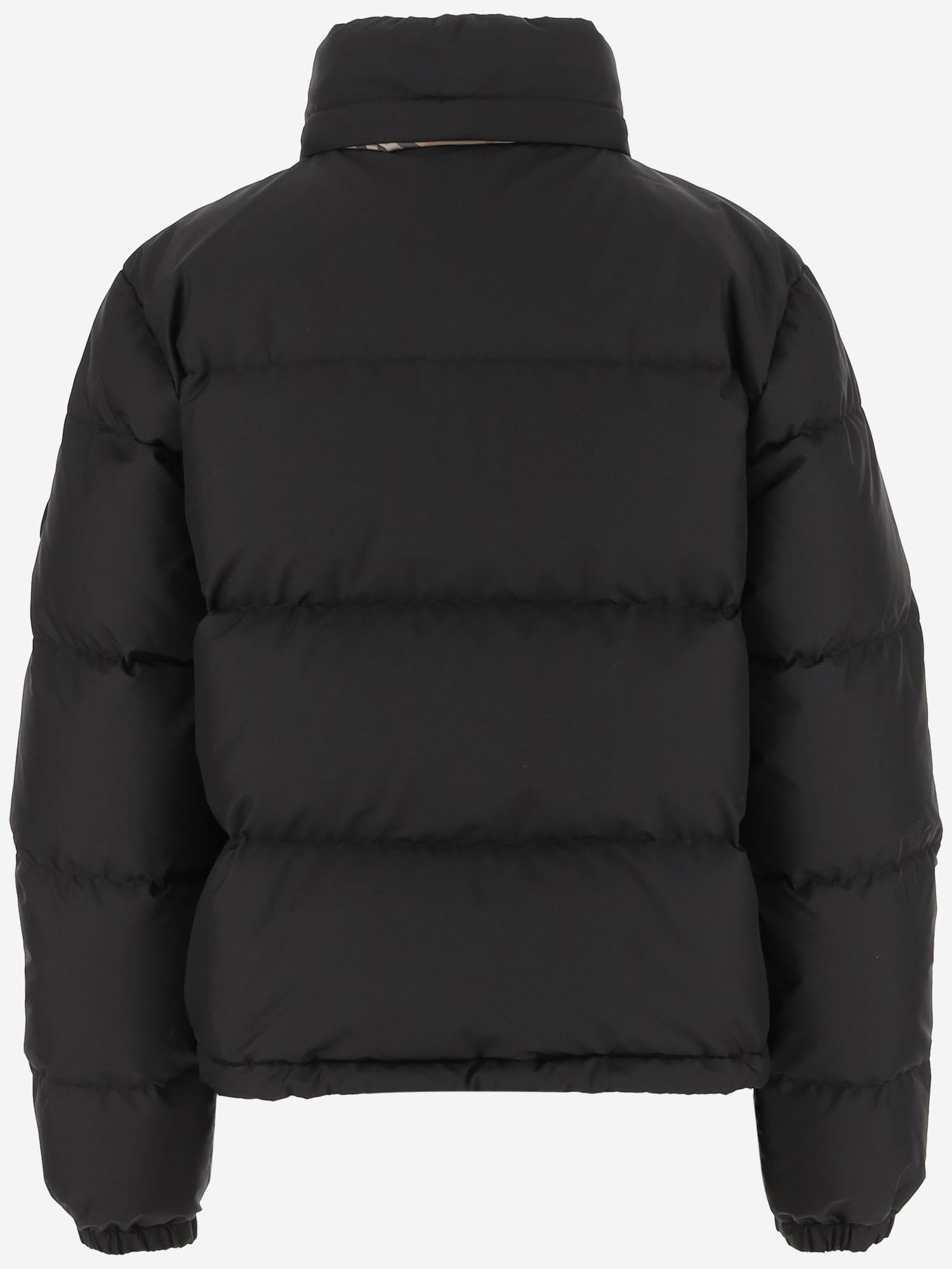 Piumino CON Dettaglio CHECK 8110250 BLACK BURBERRY 