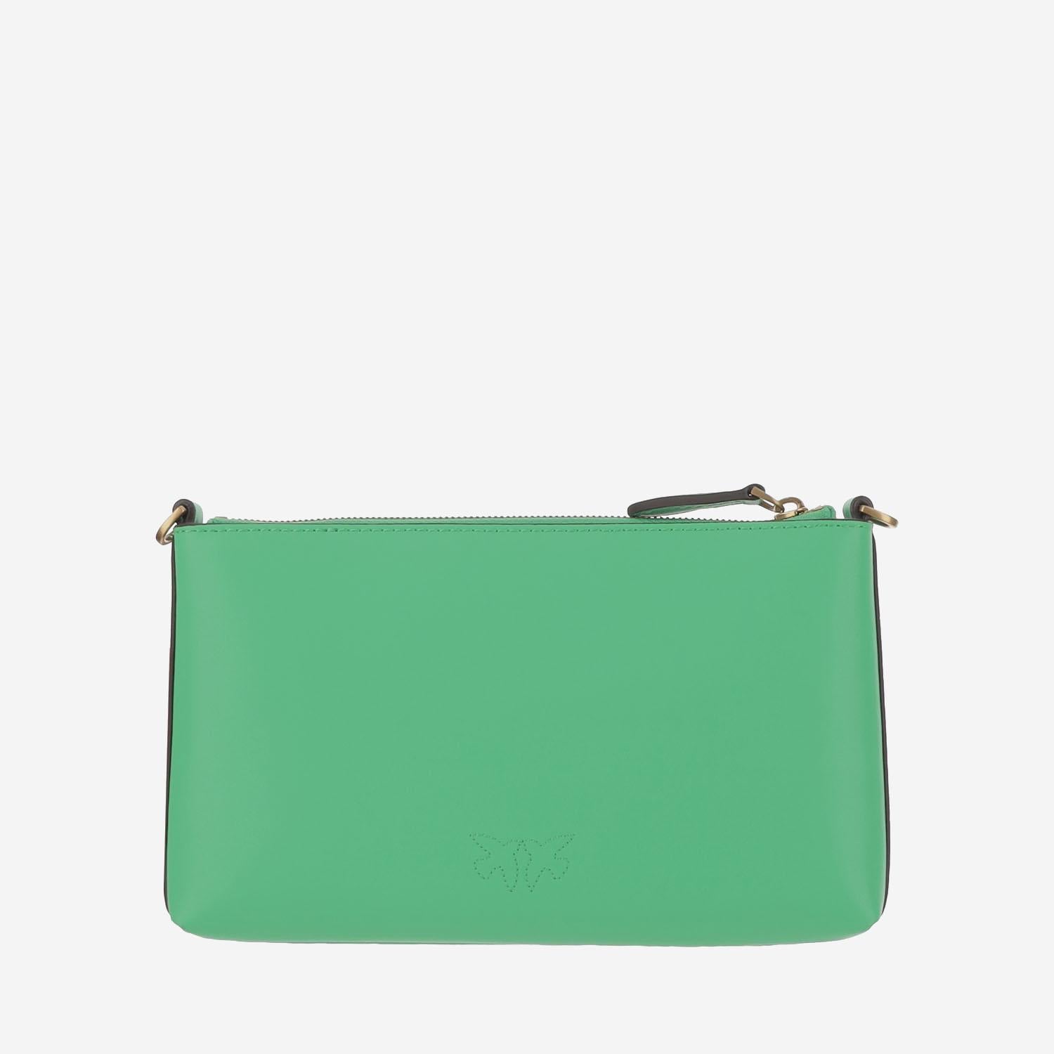 POCHETTE IN PELLE CON LOGO 104277 A0F1U59Q PINKO 