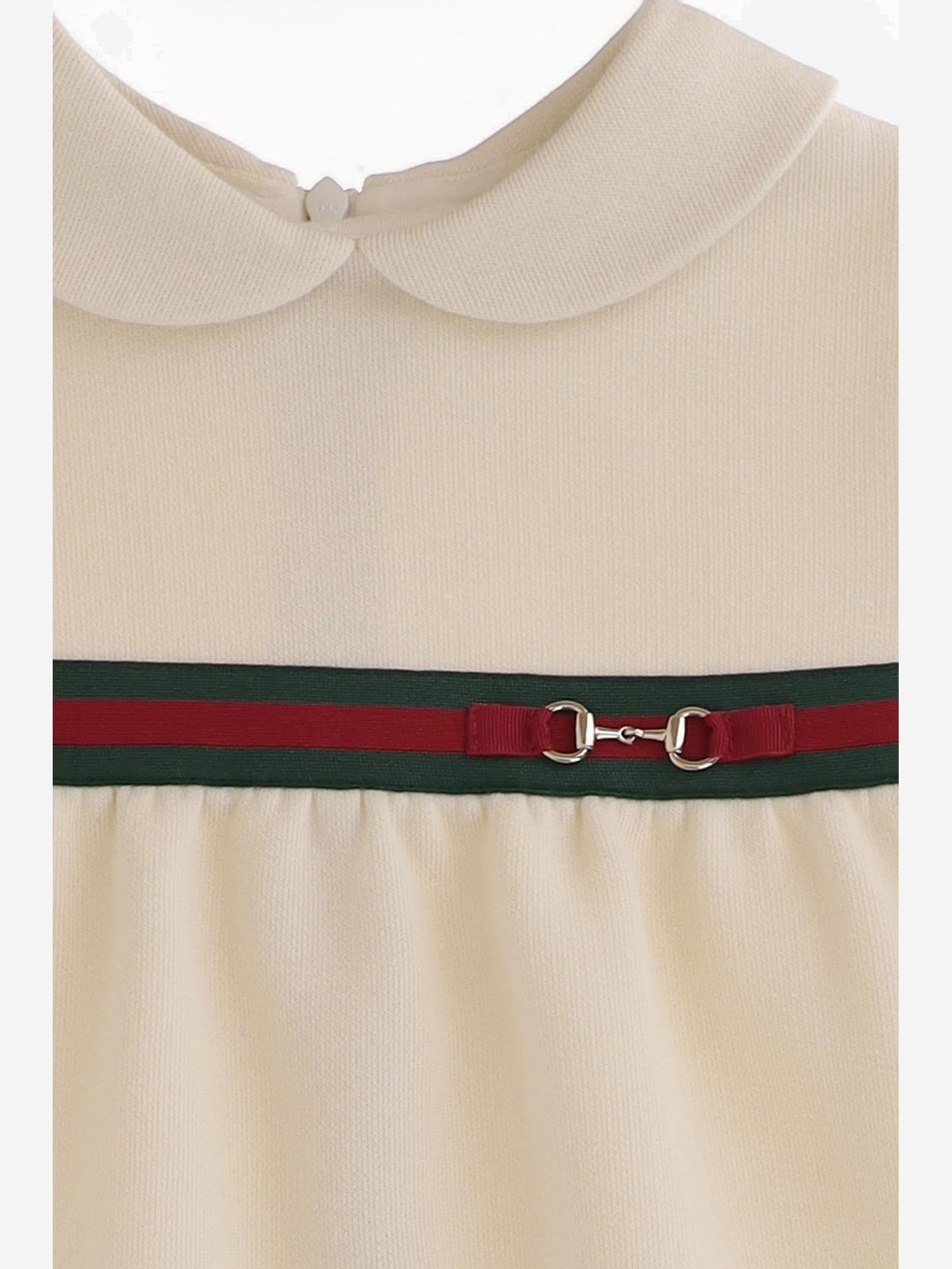 ABITO IN COTONE CON WEB 859754 XJHR99908 GUCCI KIDS 