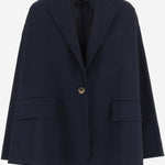 GIACCA OVERSIZE IN COTONE CON CHIUSURA MONO BOTTONE 4113 43785859 F.IT 