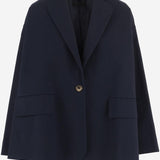 GIACCA OVERSIZE IN COTONE CON CHIUSURA MONO BOTTONE 4113 43785859 F.IT 