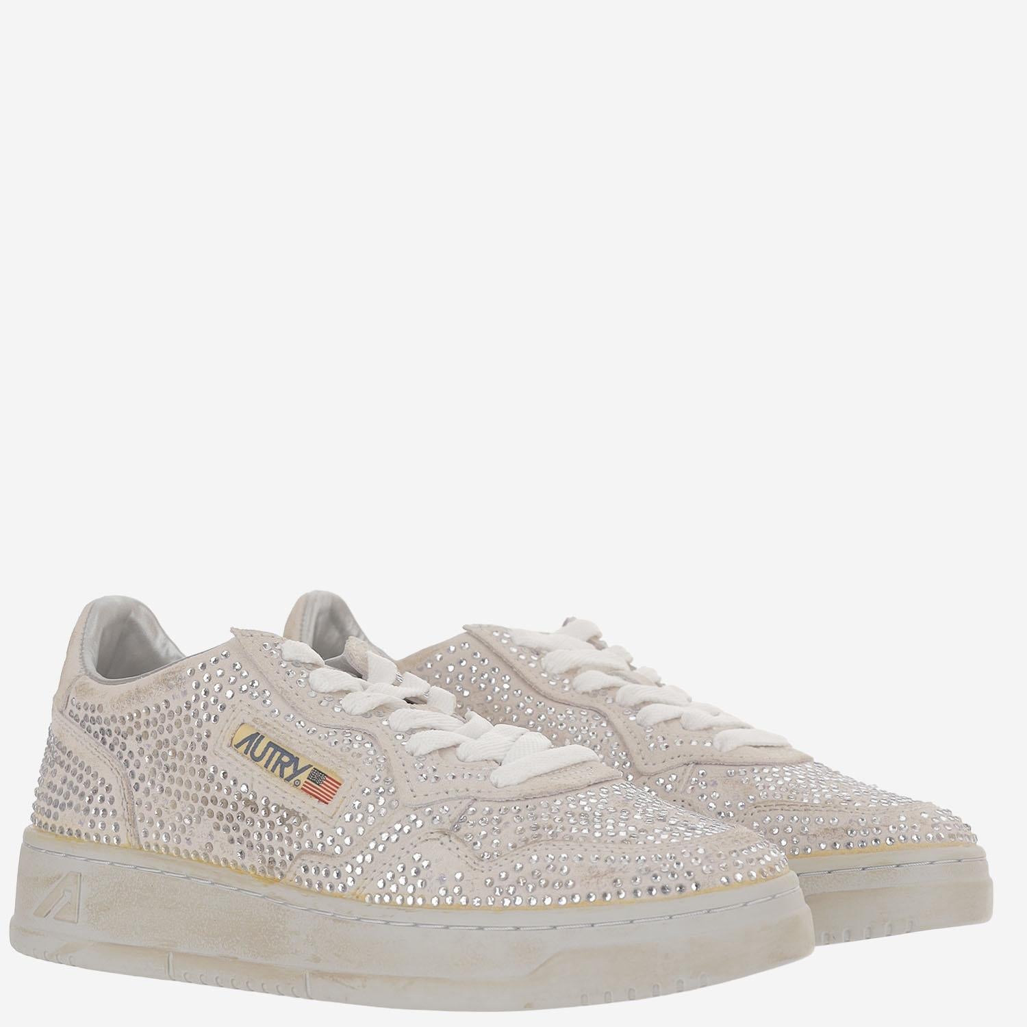 SNEAKERS MEDALIST LOW 'CRYSTAL' AULWNA01 WHITE AUTRY 