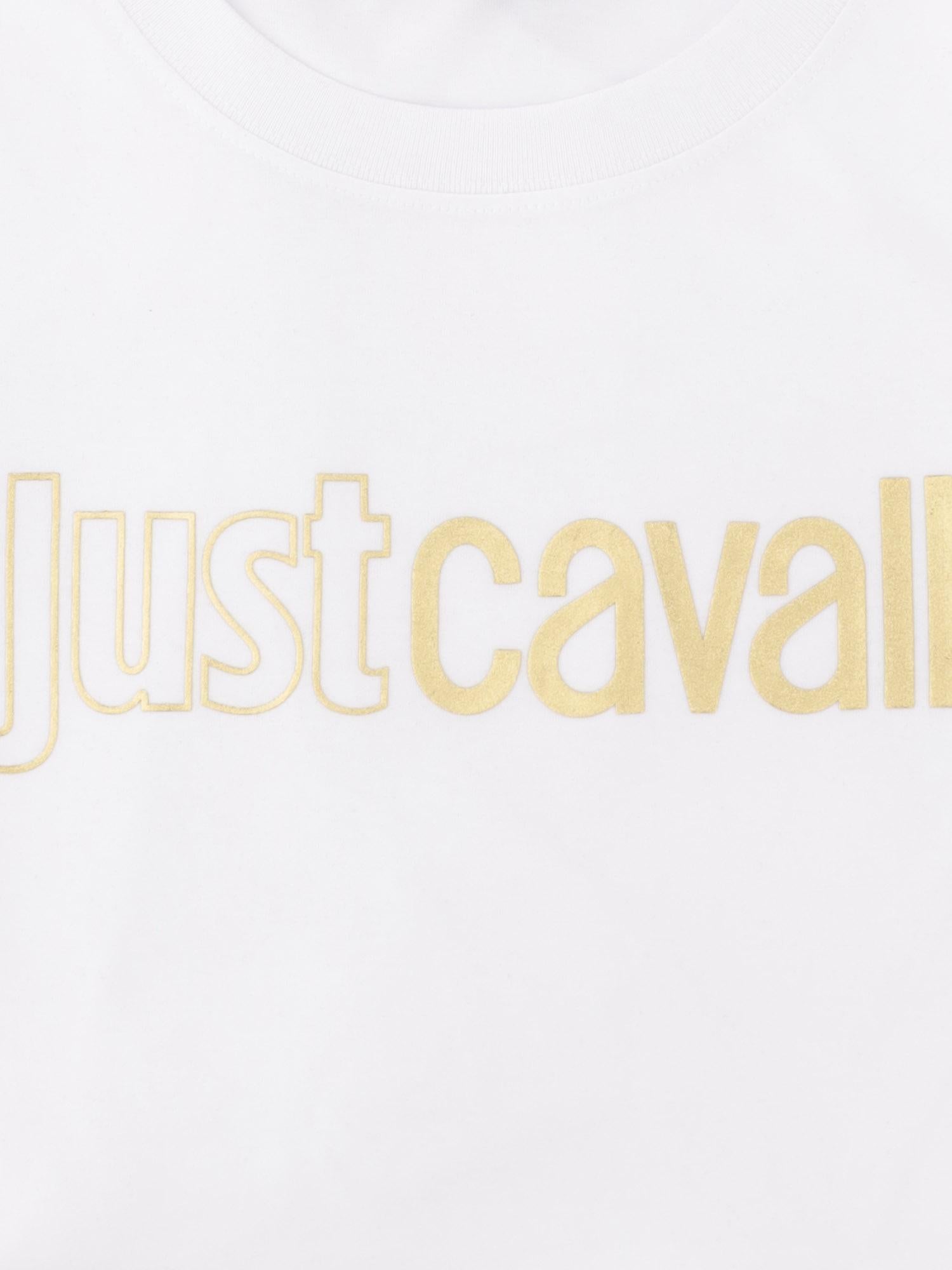 T-SHIRT IN COTONE CON LOGO 80OAHT08 CJ500003 JUST CAVALLI 